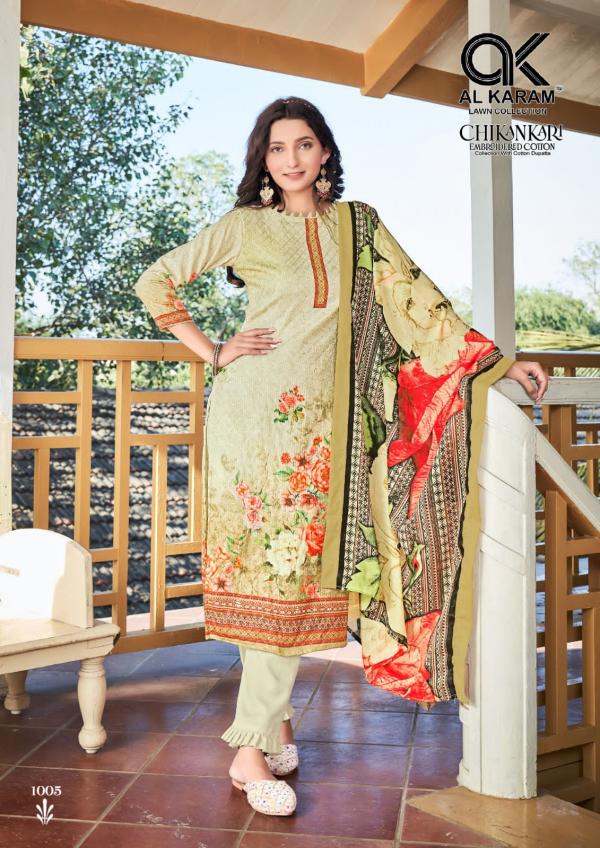 Al Karam Chikankari Vol-1 Cotton Designer Exclusive Dress Material